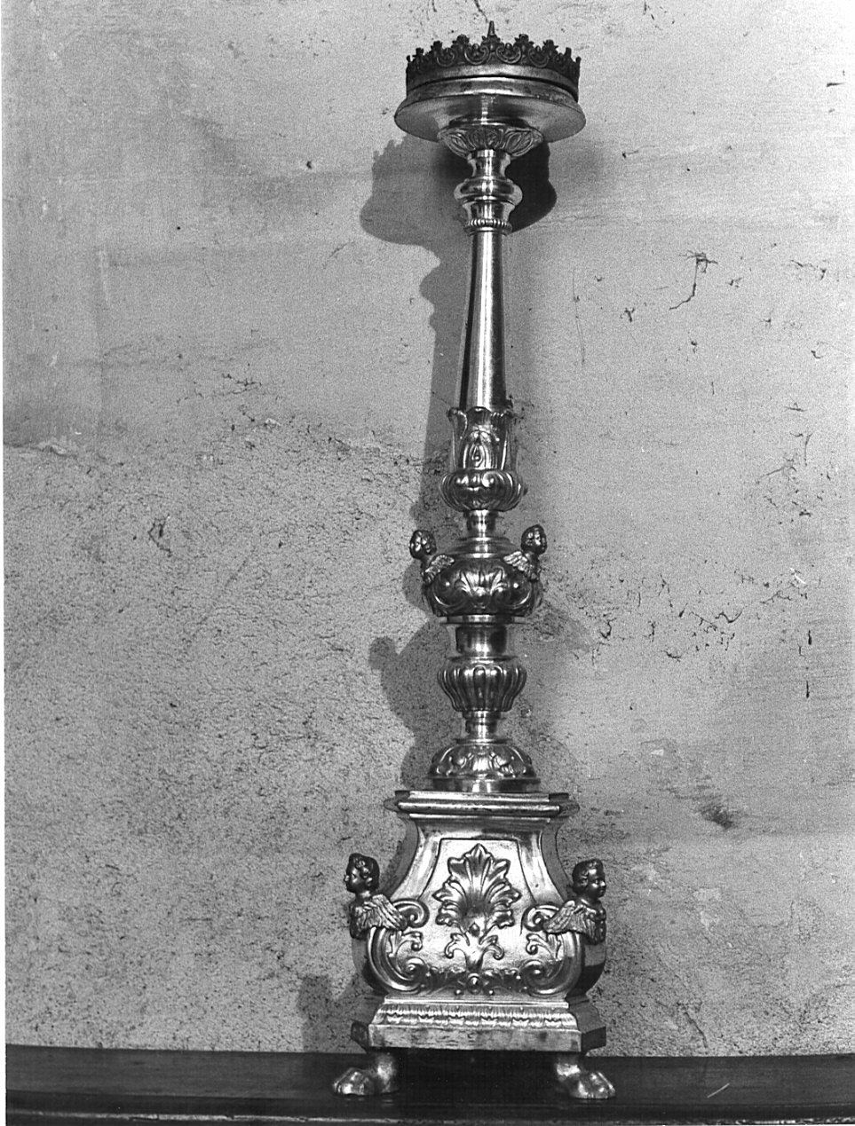 candeliere d'altare, serie - bottega lombarda (sec. XIX)