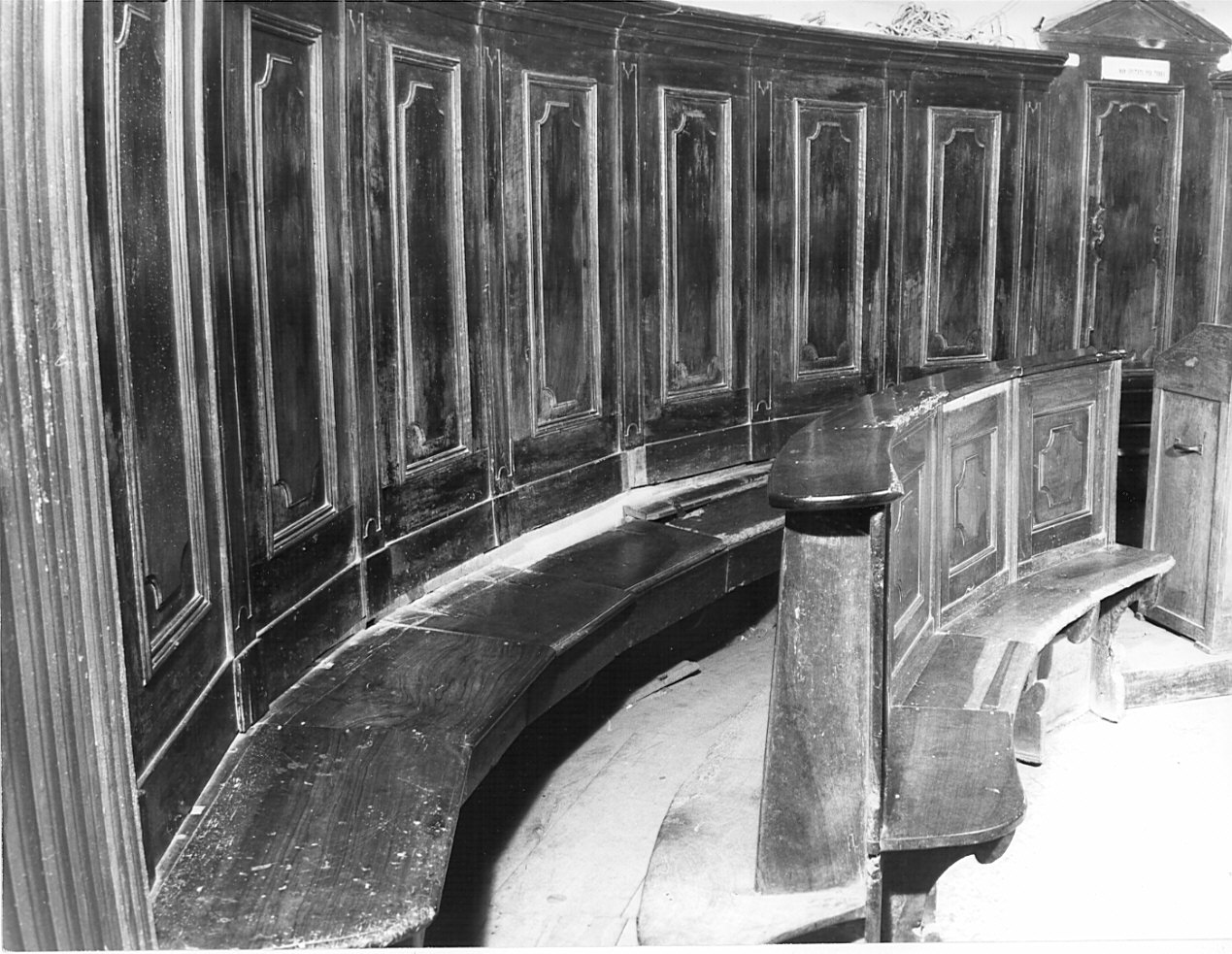 stalli del coro, insieme - bottega lombarda (sec. XVIII)