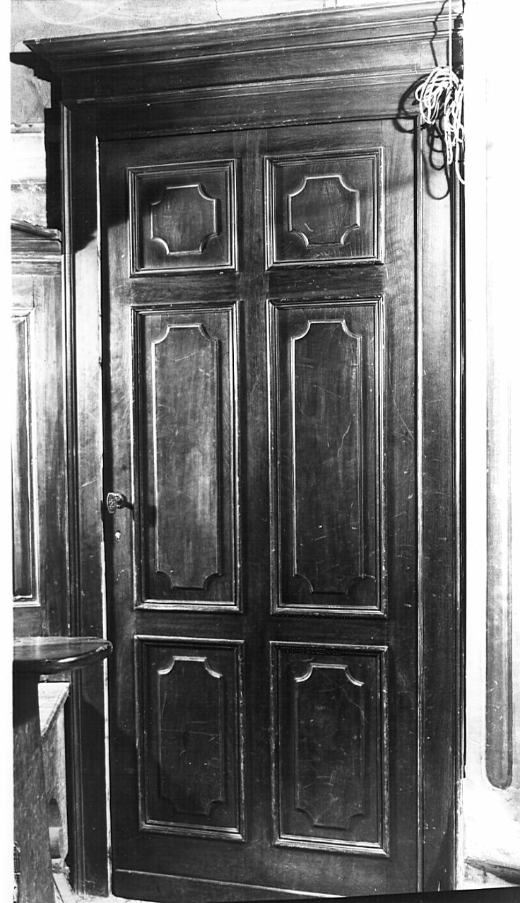 porta - ad un battente, opera isolata - bottega lombarda (sec. XVIII)