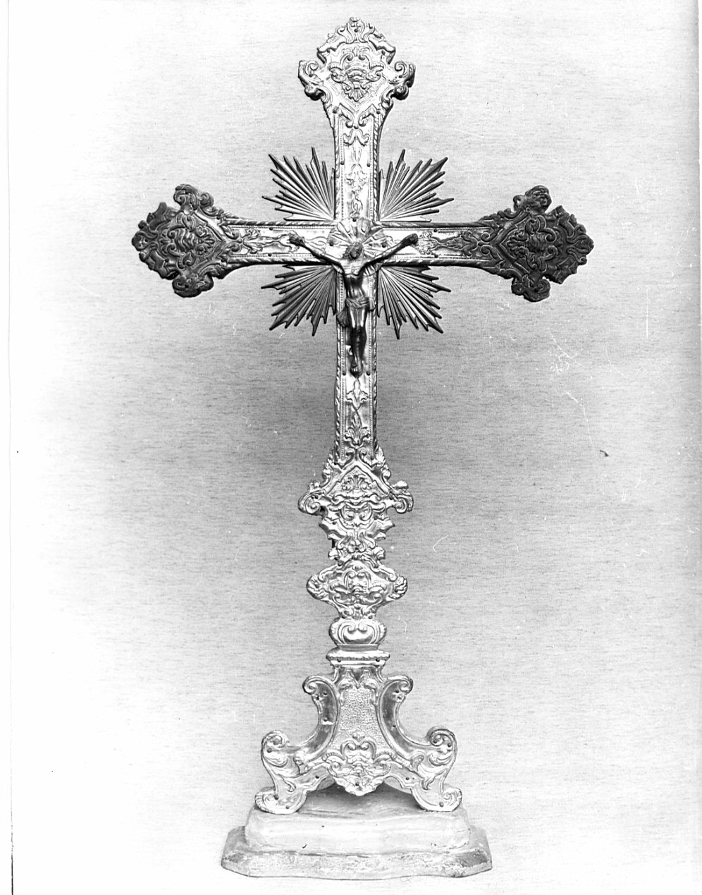 croce d'altare, opera isolata - bottega lombarda (sec. XVIII)