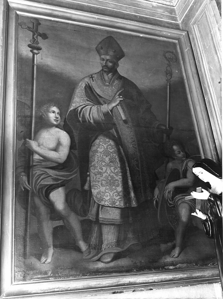 San Carlo Borromeo (dipinto, opera isolata) - ambito lombardo (sec. XVII)