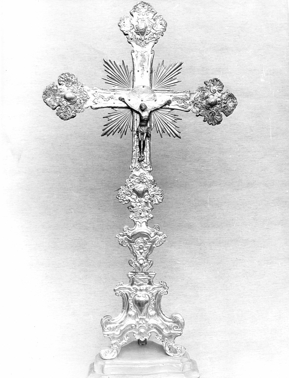 croce d'altare, opera isolata - bottega lombarda (sec. XVIII)