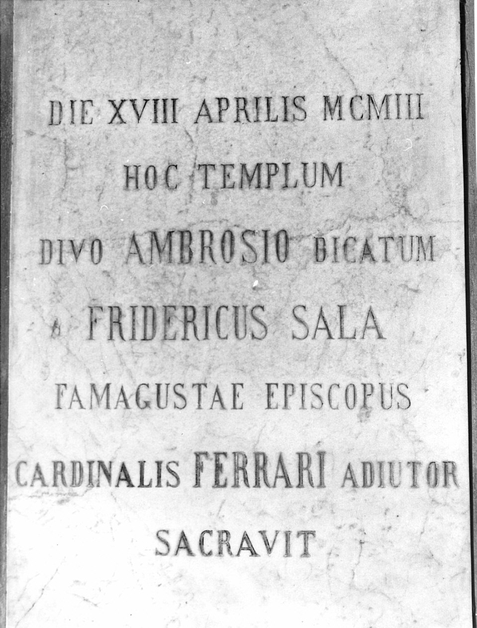 lapide commemorativa, opera isolata - bottega lombarda (sec. XX)