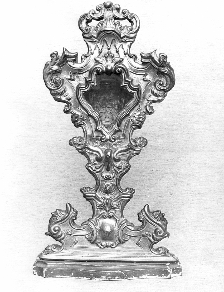 reliquiario - a ostensorio, opera isolata - bottega lombarda (sec. XVIII)