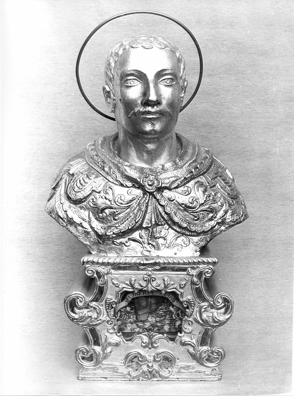 San Liberio martire (reliquiario - a busto, opera isolata) - bottega lombarda (prima metà sec. XIX)
