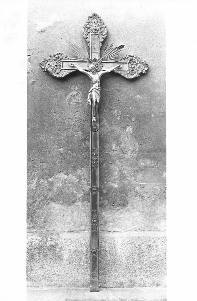 croce processionale, opera isolata - bottega lombarda (sec. XIX)