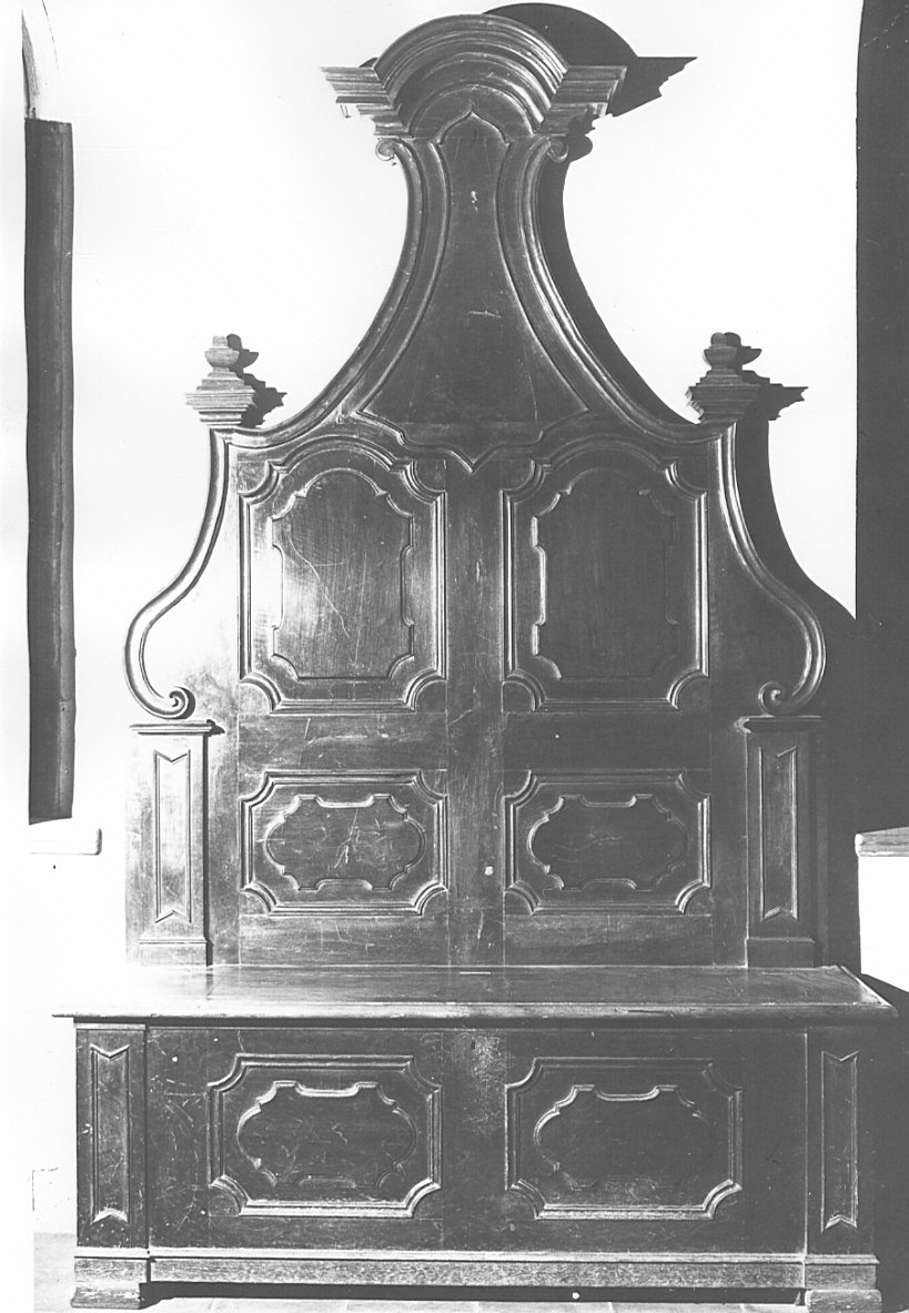 cassapanca, opera isolata - bottega lombarda (sec. XVIII)