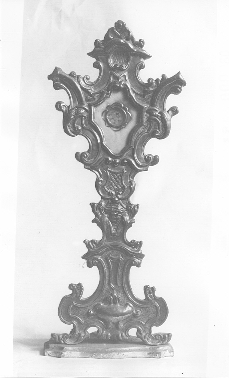 reliquiario - a ostensorio, coppia - bottega lombarda (sec. XVIII)