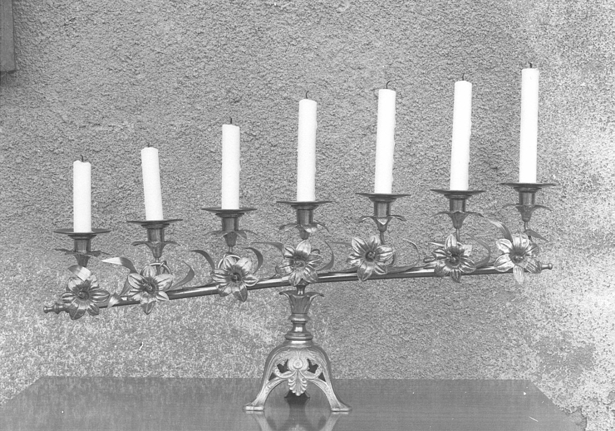 candelabro, coppia - bottega lombarda (inizio sec. XX)