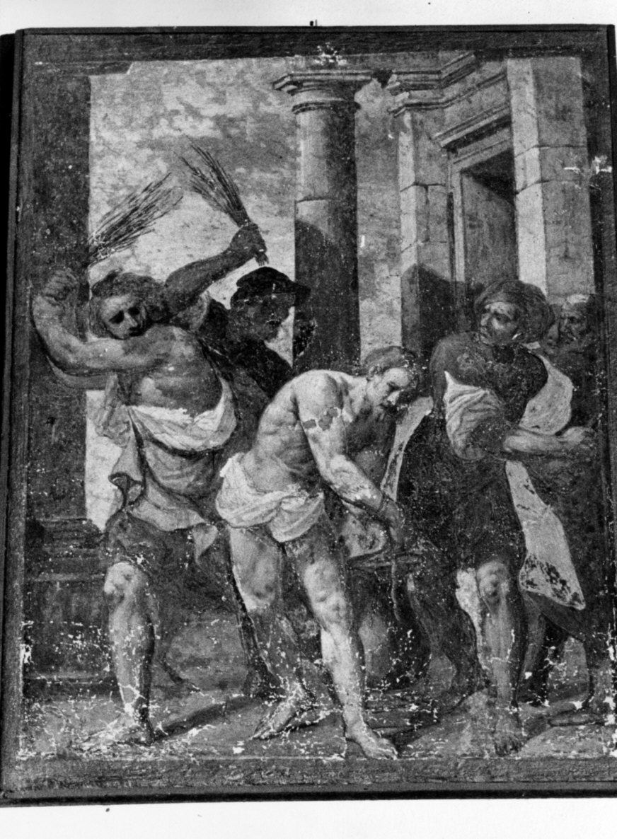 flagellazione di Cristo (dipinto, elemento d'insieme) - ambito lombardo (metà sec. XVII)