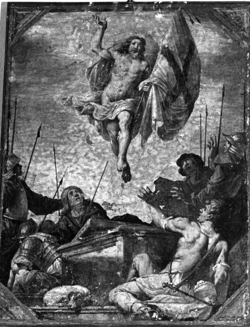 resurrezione di Cristo (dipinto, elemento d'insieme) - ambito lombardo (metà sec. XVII)