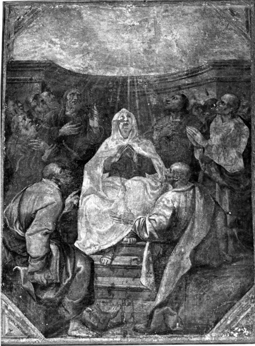 Pentecoste (dipinto, elemento d'insieme) - ambito lombardo (metà sec. XVII)