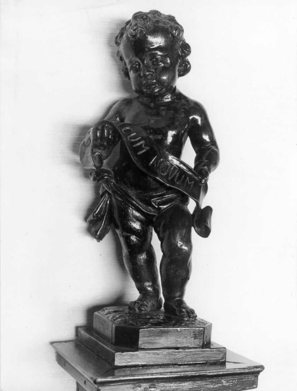 putto (statuetta, elemento d'insieme) - bottega lombarda (secc. XVII/ XVIII)