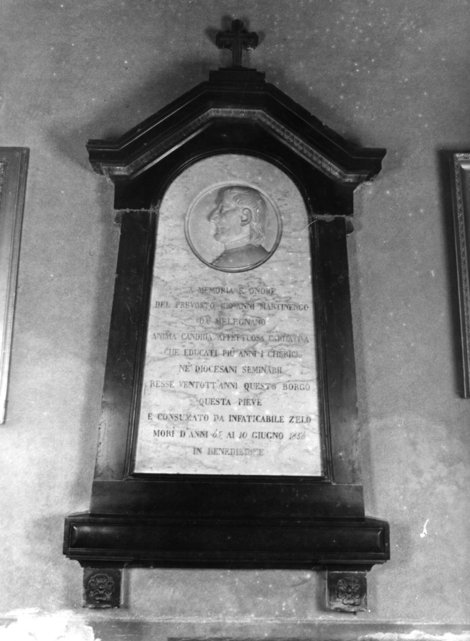 lapide commemorativa, opera isolata - bottega lombarda (sec. XIX)