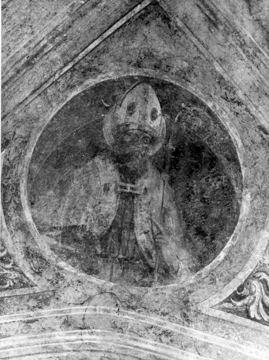 Sant'Agostino (dipinto, elemento d'insieme) di Butinone Bernardino (scuola) (seconda metà sec. XV)