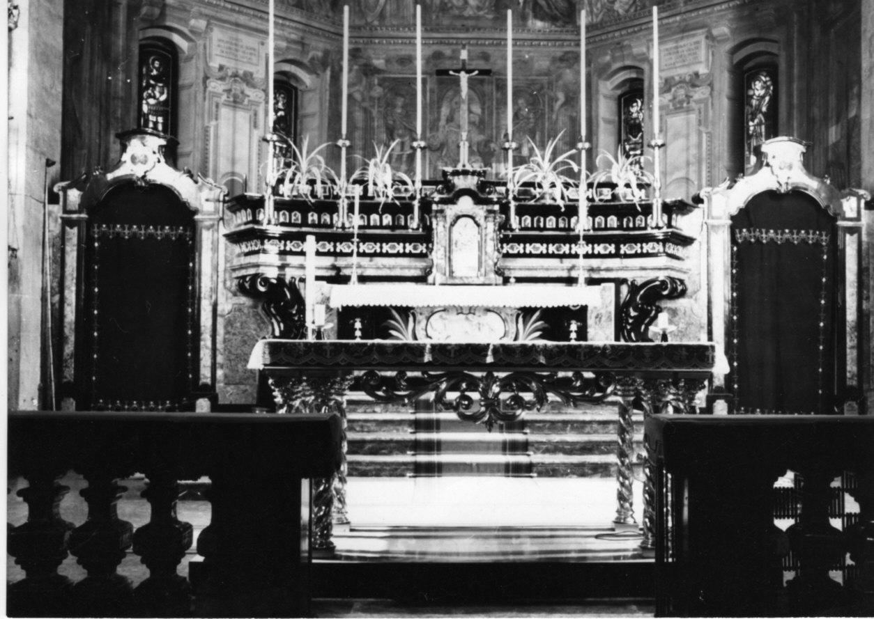 altare maggiore, opera isolata - bottega lombarda (sec. XVIII)
