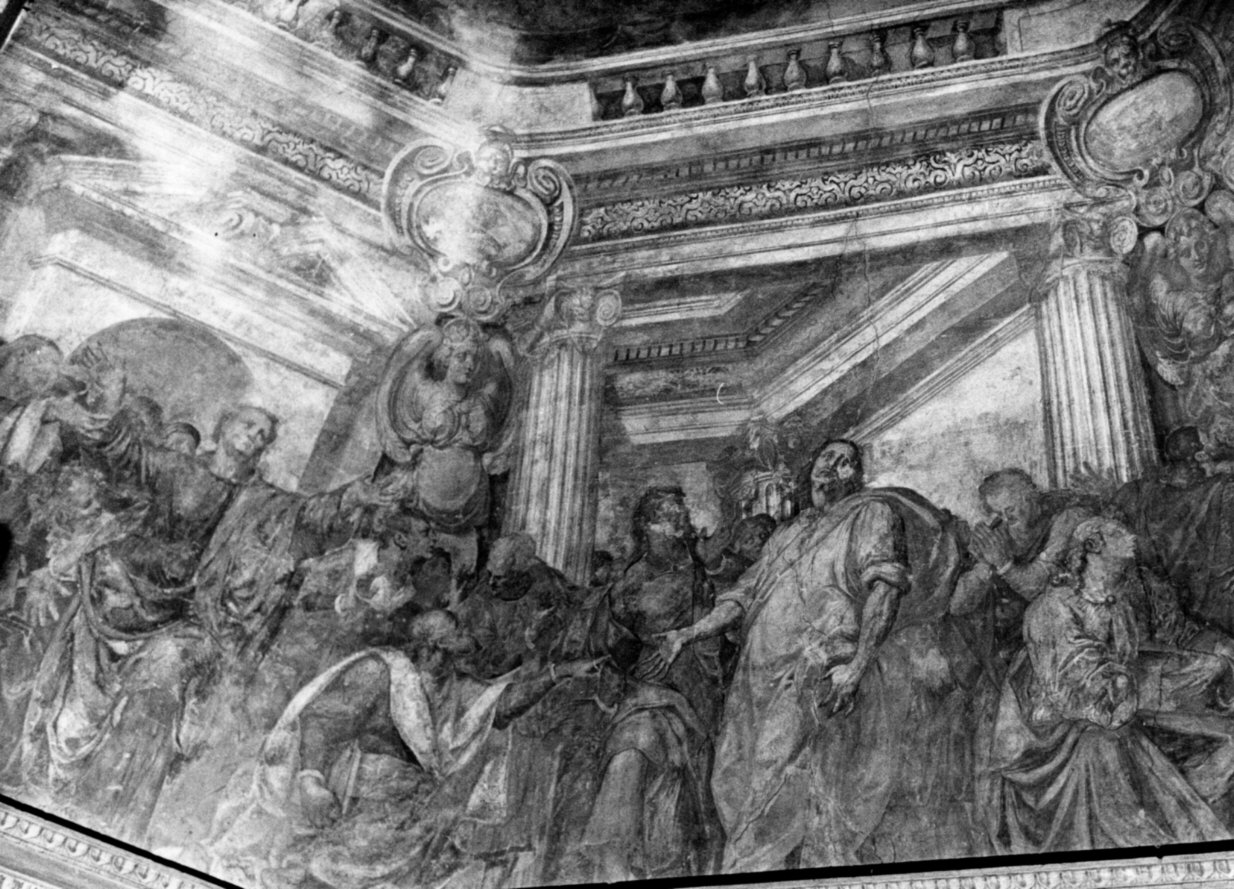 Pentecoste (dipinto, opera isolata) di Campi Giulio (attribuito), Campi Antonio (attribuito), Campi Vincenzo (attribuito) (seconda metà sec. XVI)