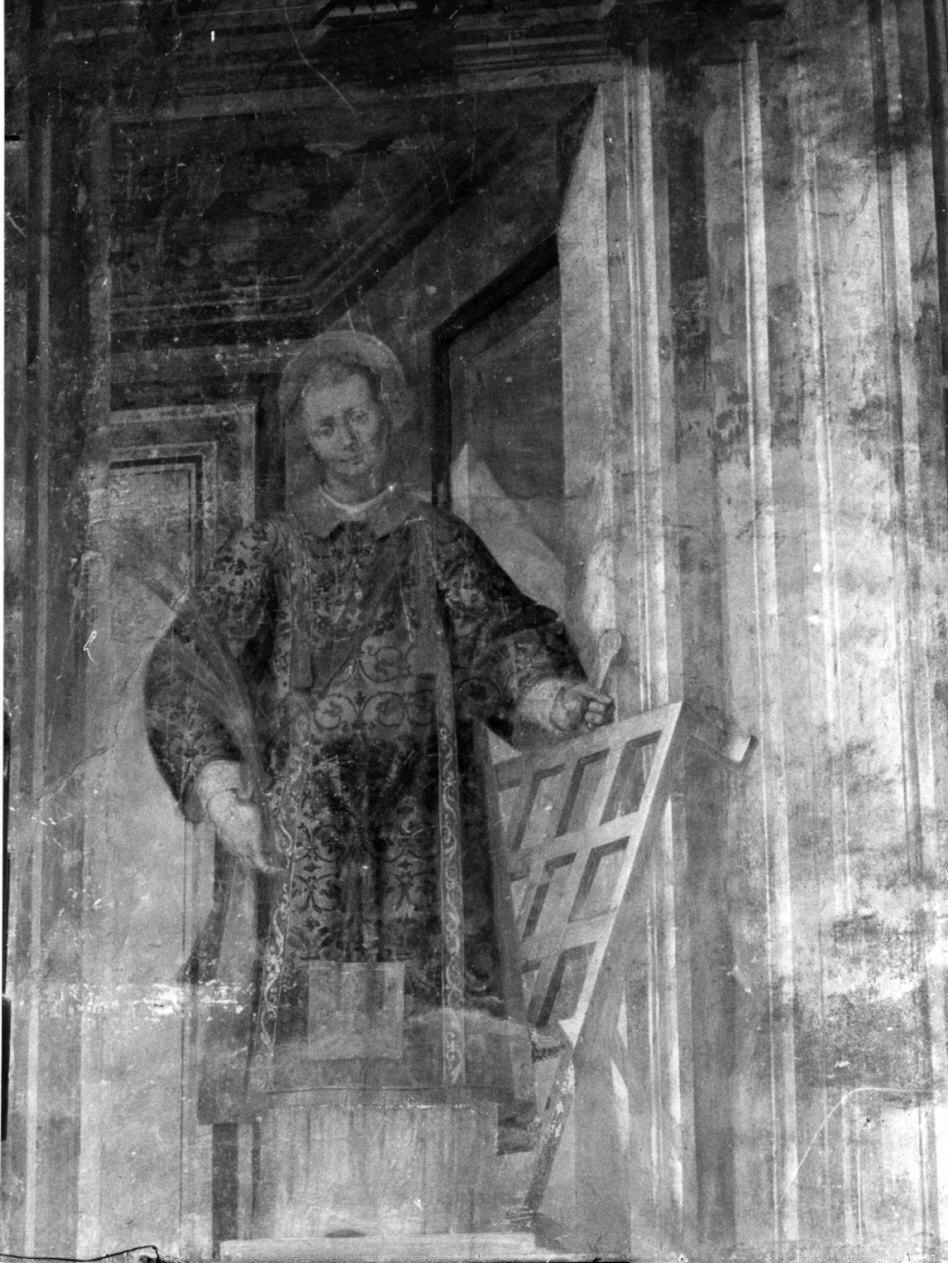 San Lorenzo (dipinto, coppia) di Campi Giulio (attribuito), Campi Antonio (attribuito), Campi Vincenzo (attribuito) (seconda metà sec. XVI)
