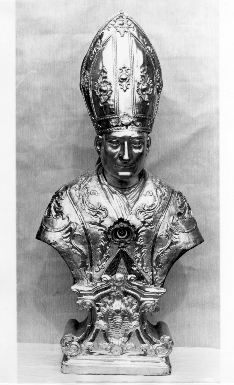 San Carlo Borromeo (reliquiario - a busto, opera isolata) - bottega lombarda (sec. XVIII)