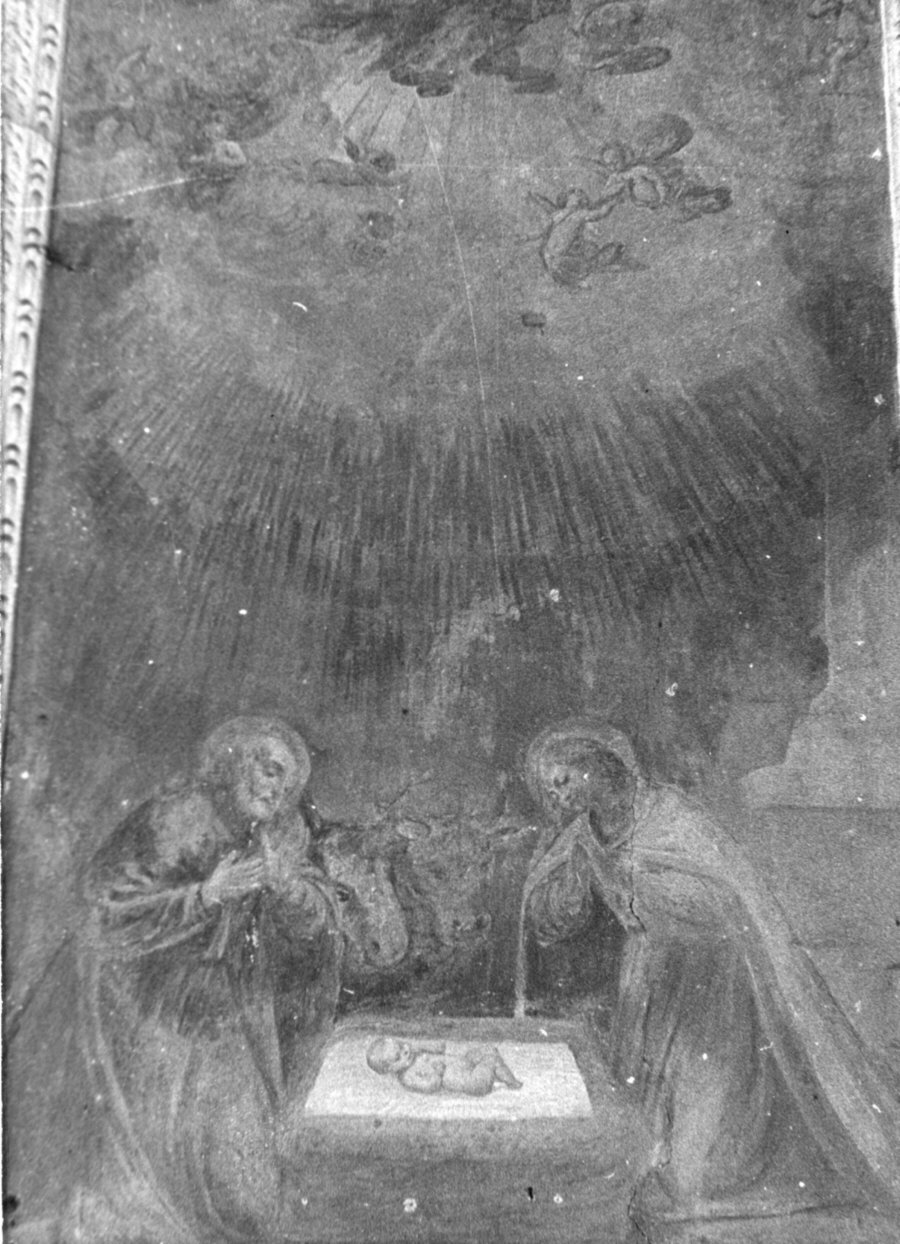 natività di Gesù (dipinto, opera isolata) - ambito lombardo (sec. XVII)