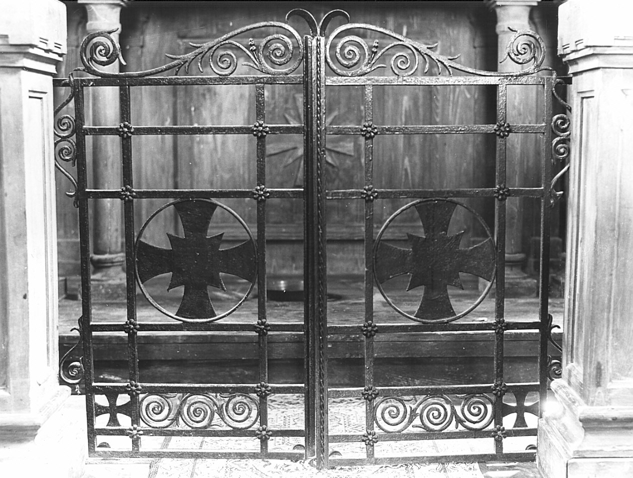 cancello di balaustrata, opera isolata - bottega lombarda (sec. XIX)