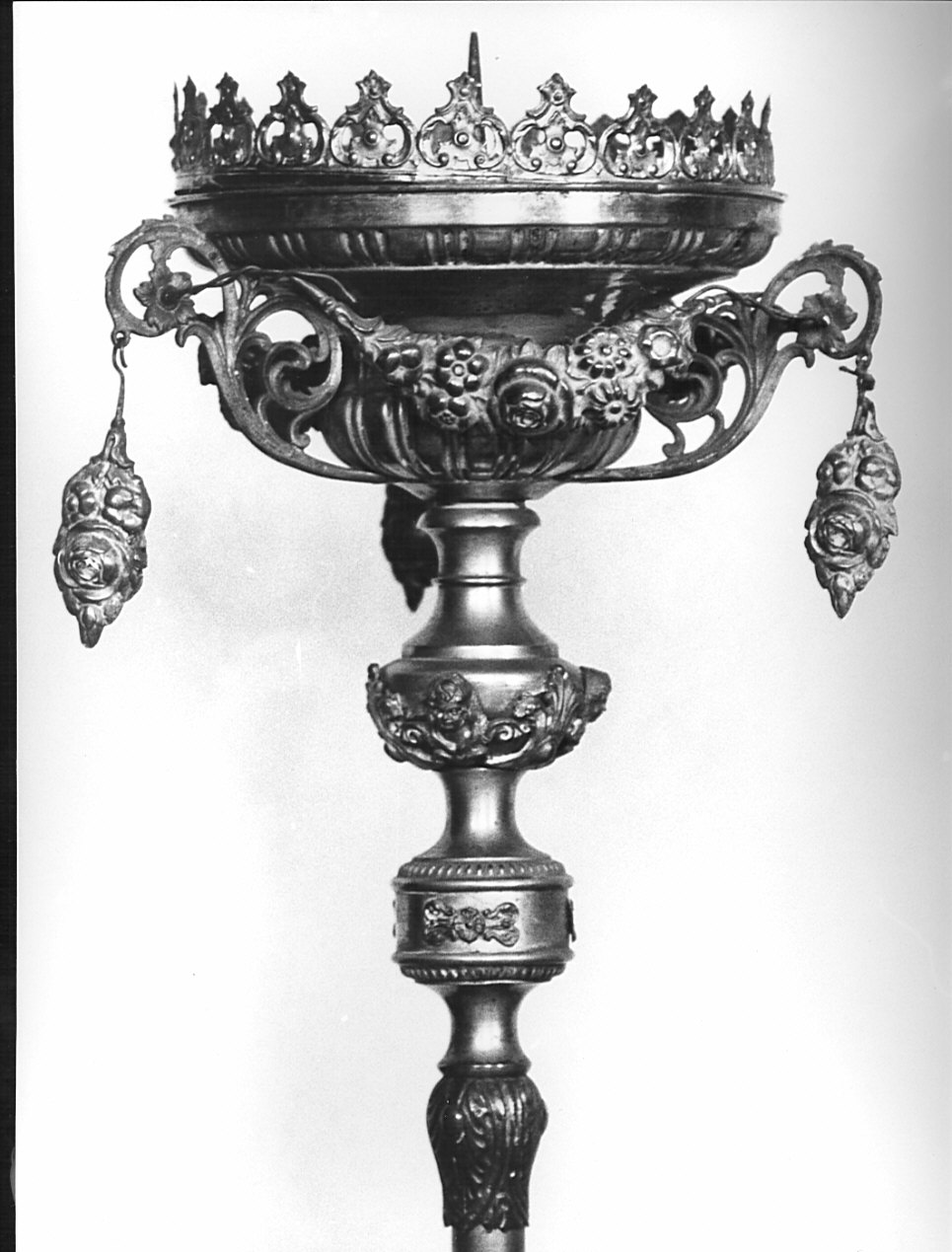 portacandele, coppia - bottega lombarda (secc. XIX/ XX)