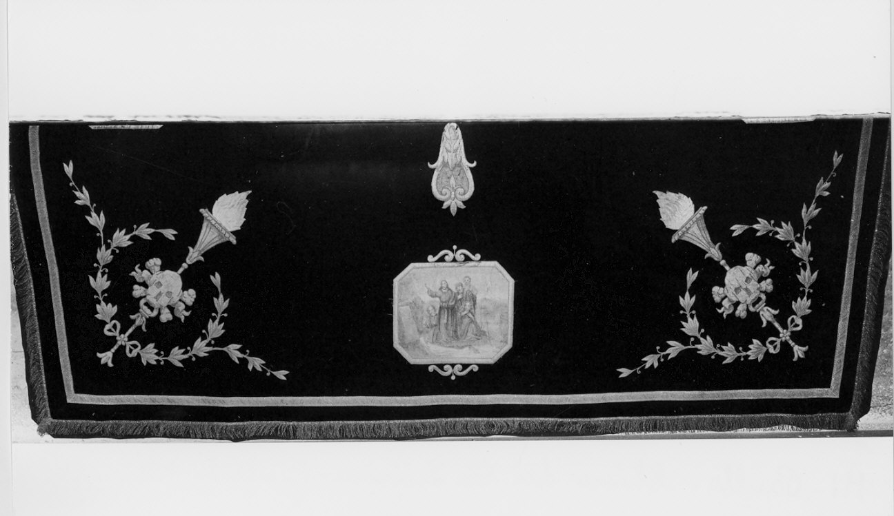 coltre funebre, opera isolata - manifattura lombarda (fine/inizio secc. XIX/ XX)