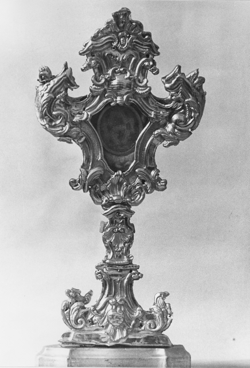 reliquiario - a ostensorio, opera isolata - bottega lombarda (sec. XVIII, sec. XIX)