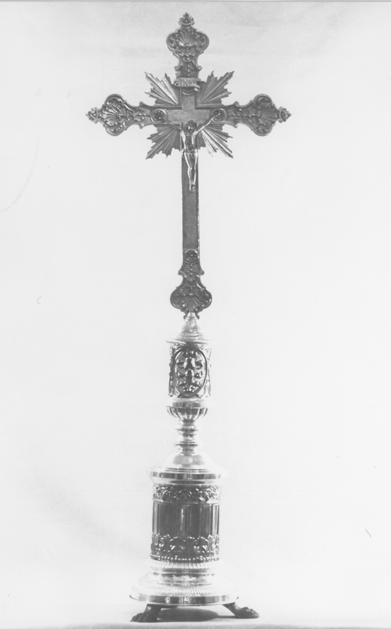 croce d'altare, opera isolata - bottega lombarda (fine sec. XIX)