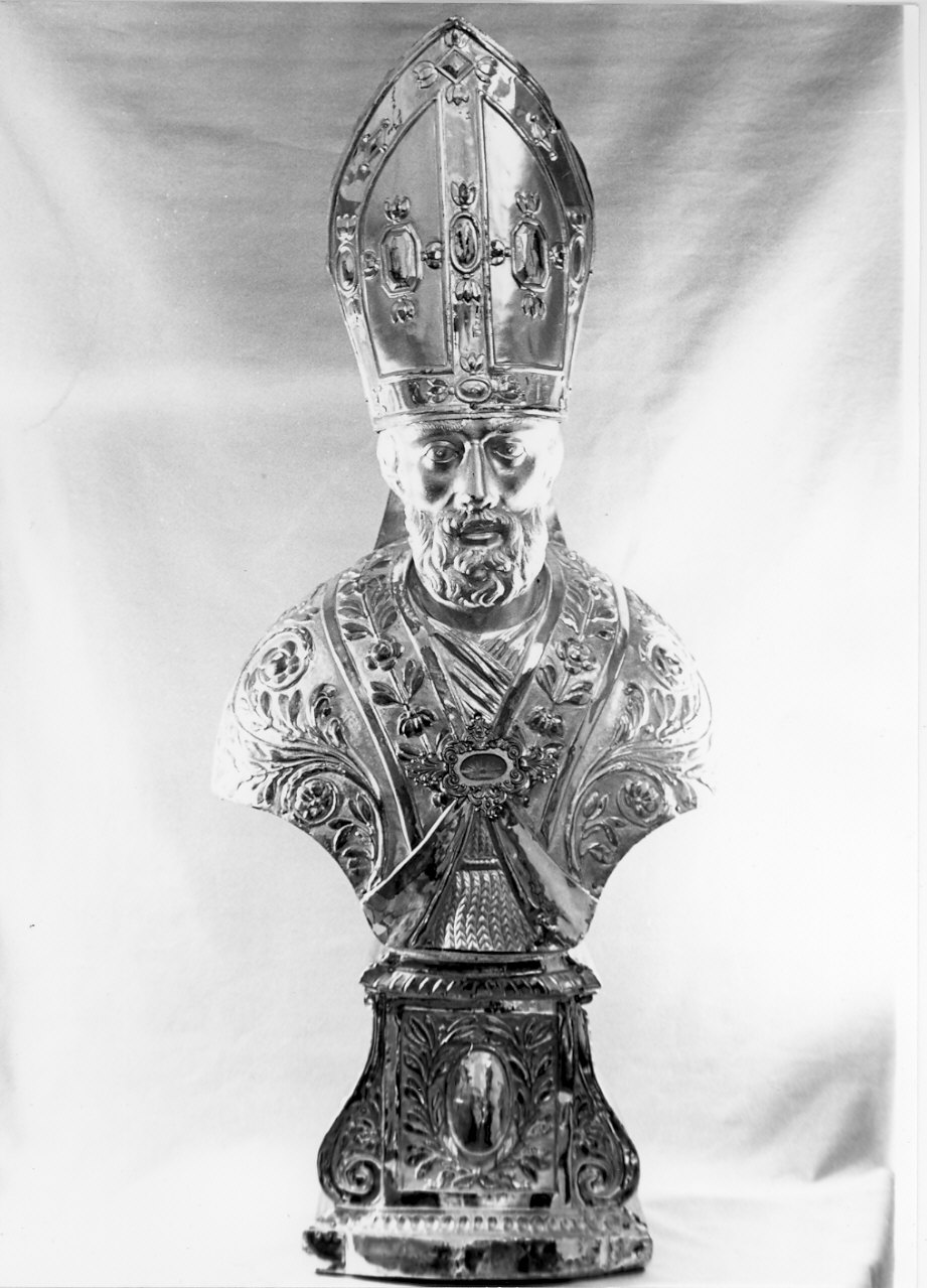 San Giovanni Grisostomo (reliquiario - a busto, opera isolata) - bottega lombarda (sec. XIX)