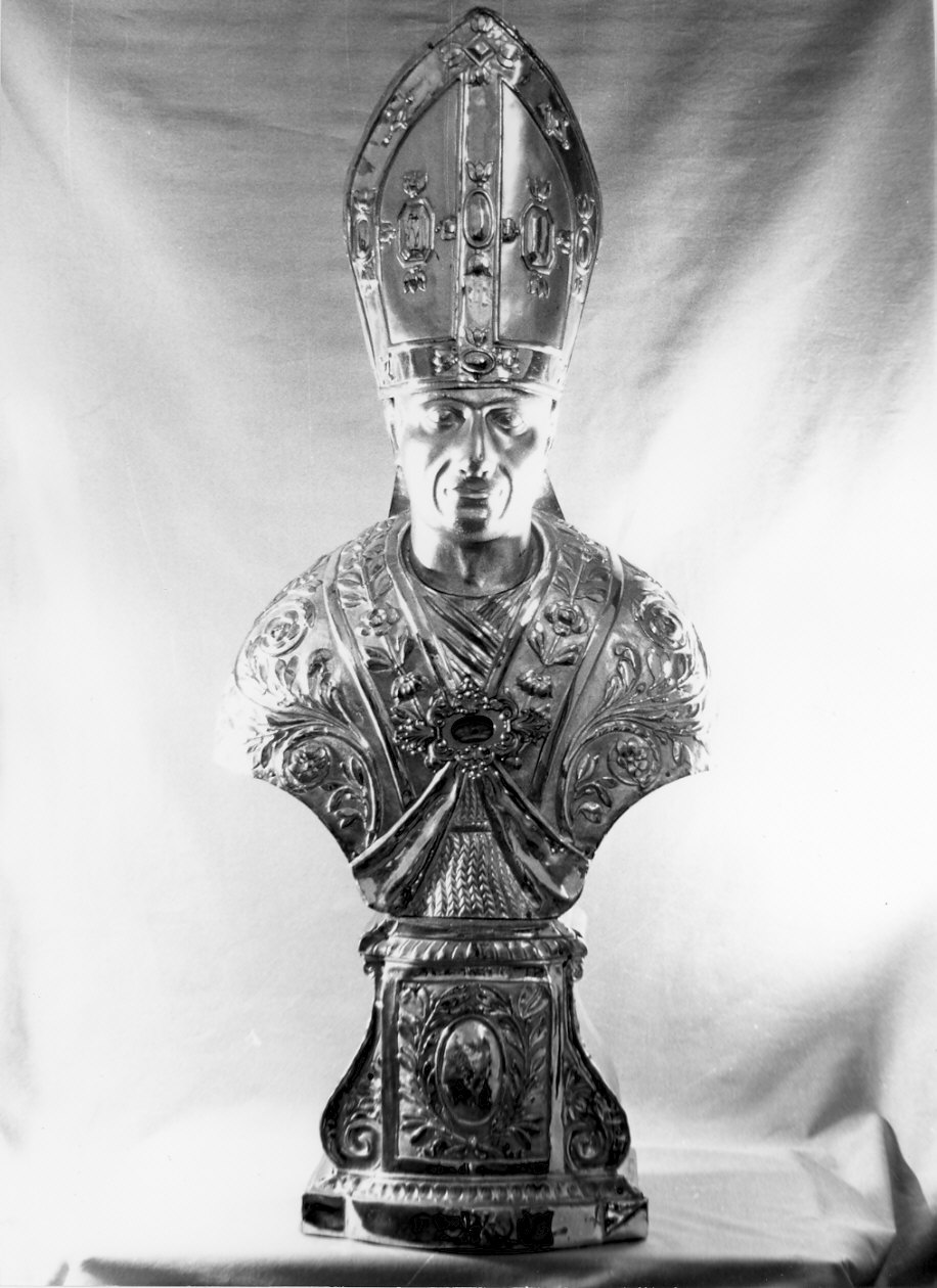 San Carlo Borromeo (reliquiario - a busto, opera isolata) - bottega lombarda (sec. XIX)