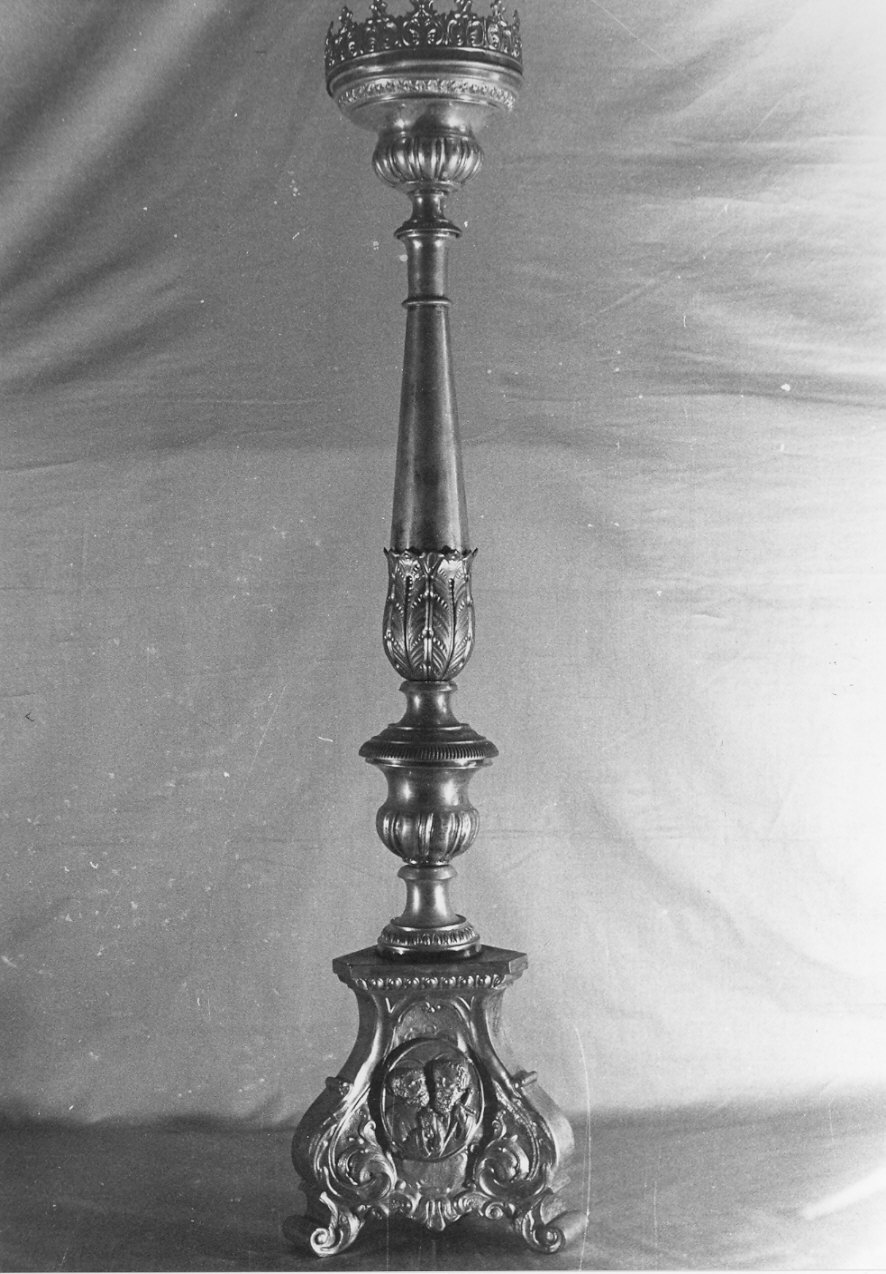 candeliere d'altare, serie - bottega lombarda (sec. XIX)