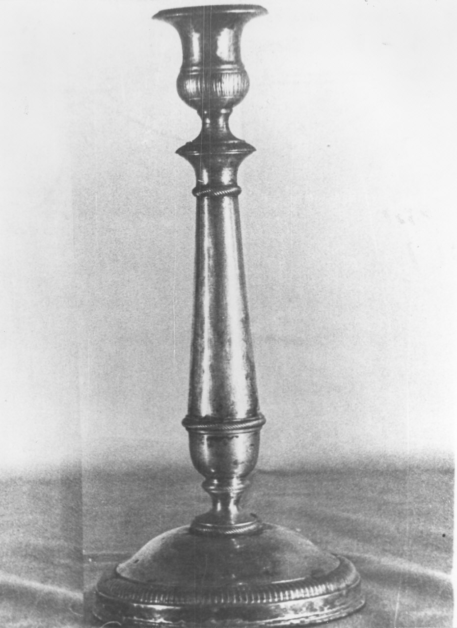 candeliere d'altare, serie - bottega lombarda (sec. XIX)