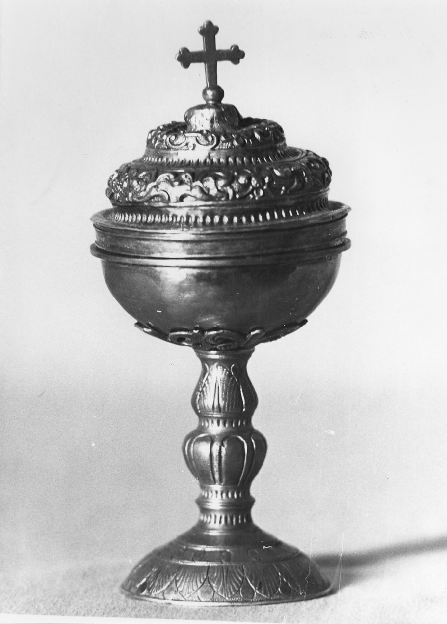 pisside, opera isolata - bottega lombarda (fine sec. XIX)