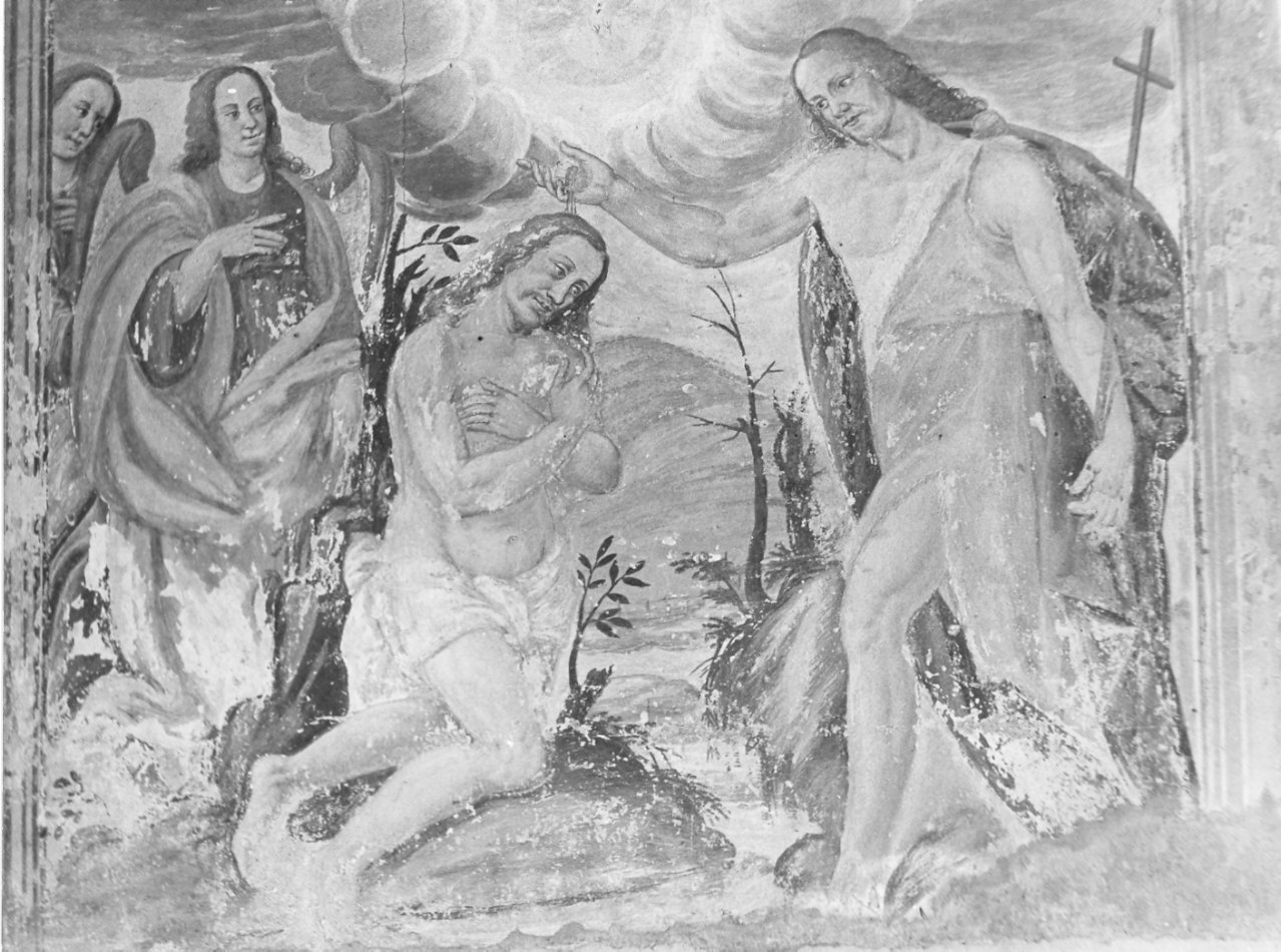 battesimo di Cristo (dipinto, opera isolata) - ambito lombardo (?) (sec. XVI)