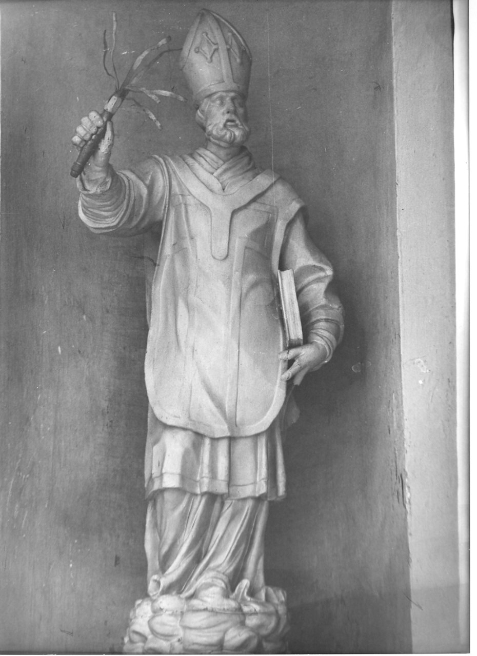 Sant'Ambrogio (statua, opera isolata) - bottega lombarda (sec. XIX)