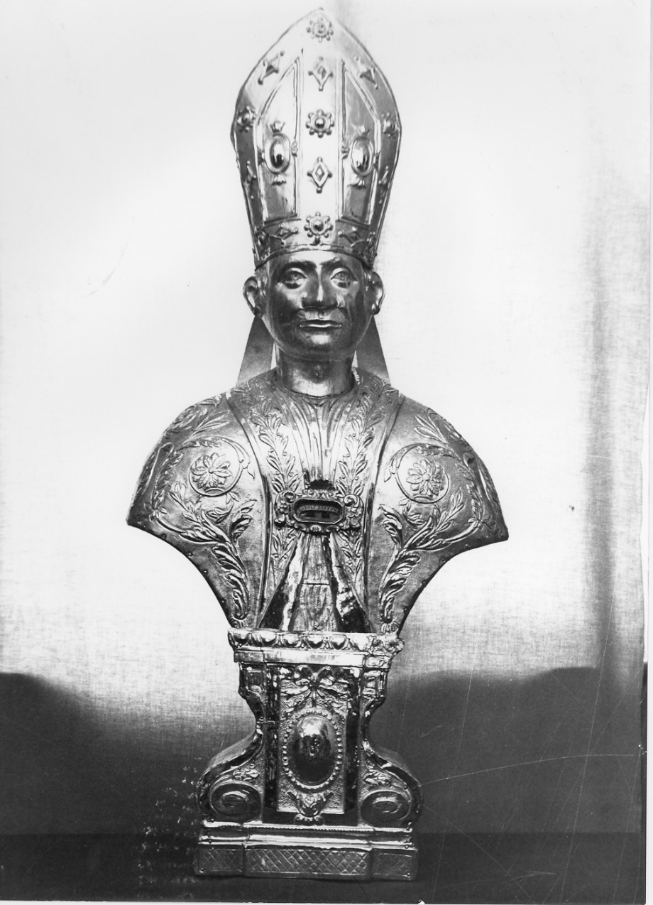 San Carlo Borromeo (reliquiario - a busto, opera isolata) - bottega lombarda (fine/inizio secc. XVIII/ XIX)