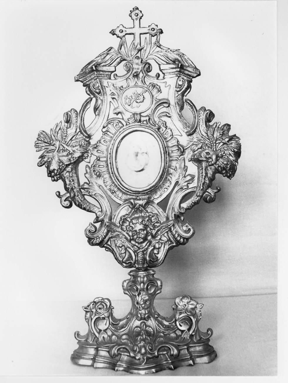 reliquiario - a ostensorio, opera isolata - bottega lombarda (sec. XIX)