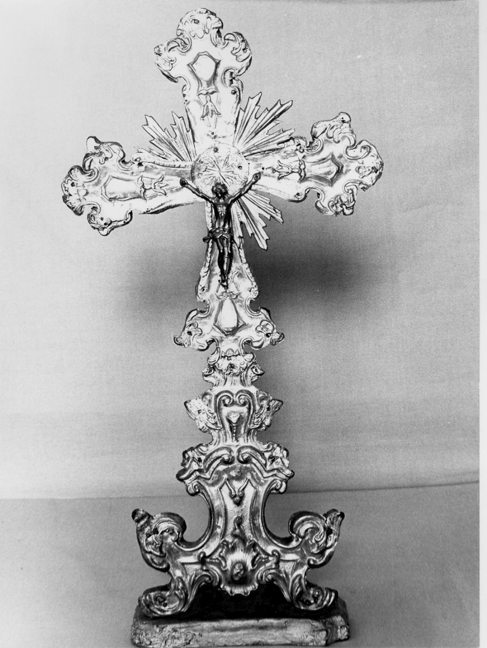 croce d'altare, opera isolata - bottega lombarda (sec. XVIII)