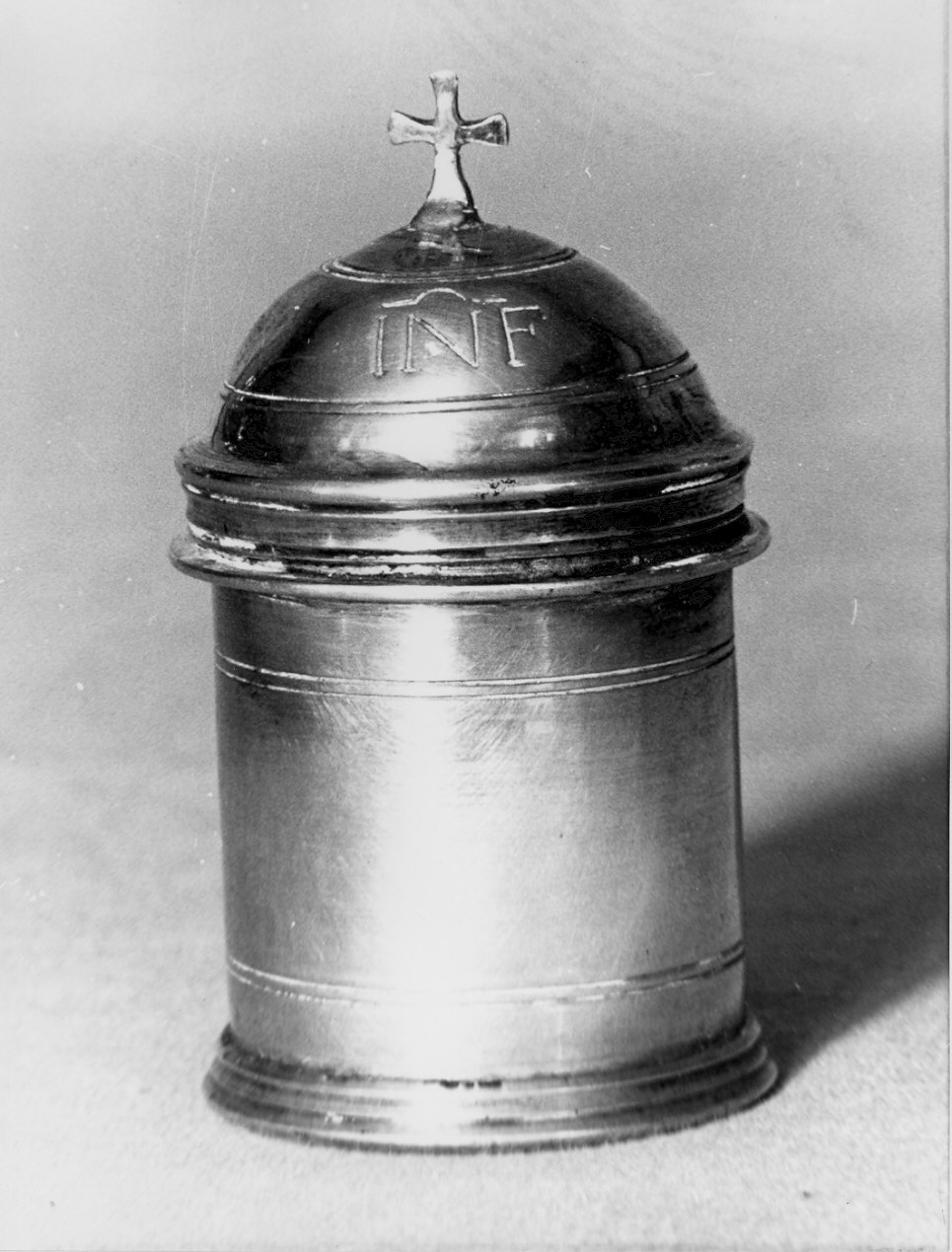 vasetto per l'olio degli infermi, opera isolata - bottega lombarda (sec. XIX)