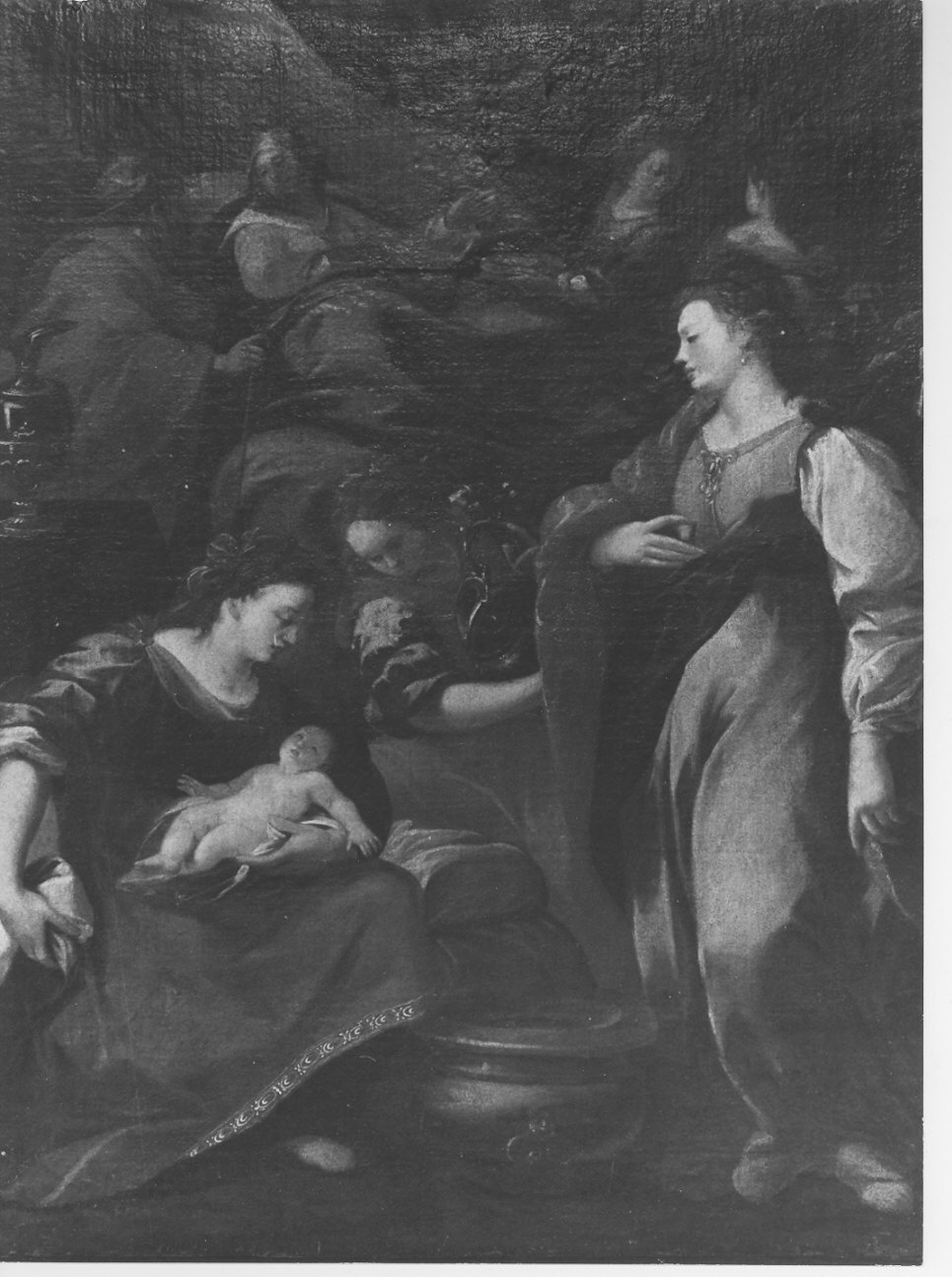 nascita di Maria Vergine (dipinto, opera isolata) - ambito lombardo (sec. XVII)