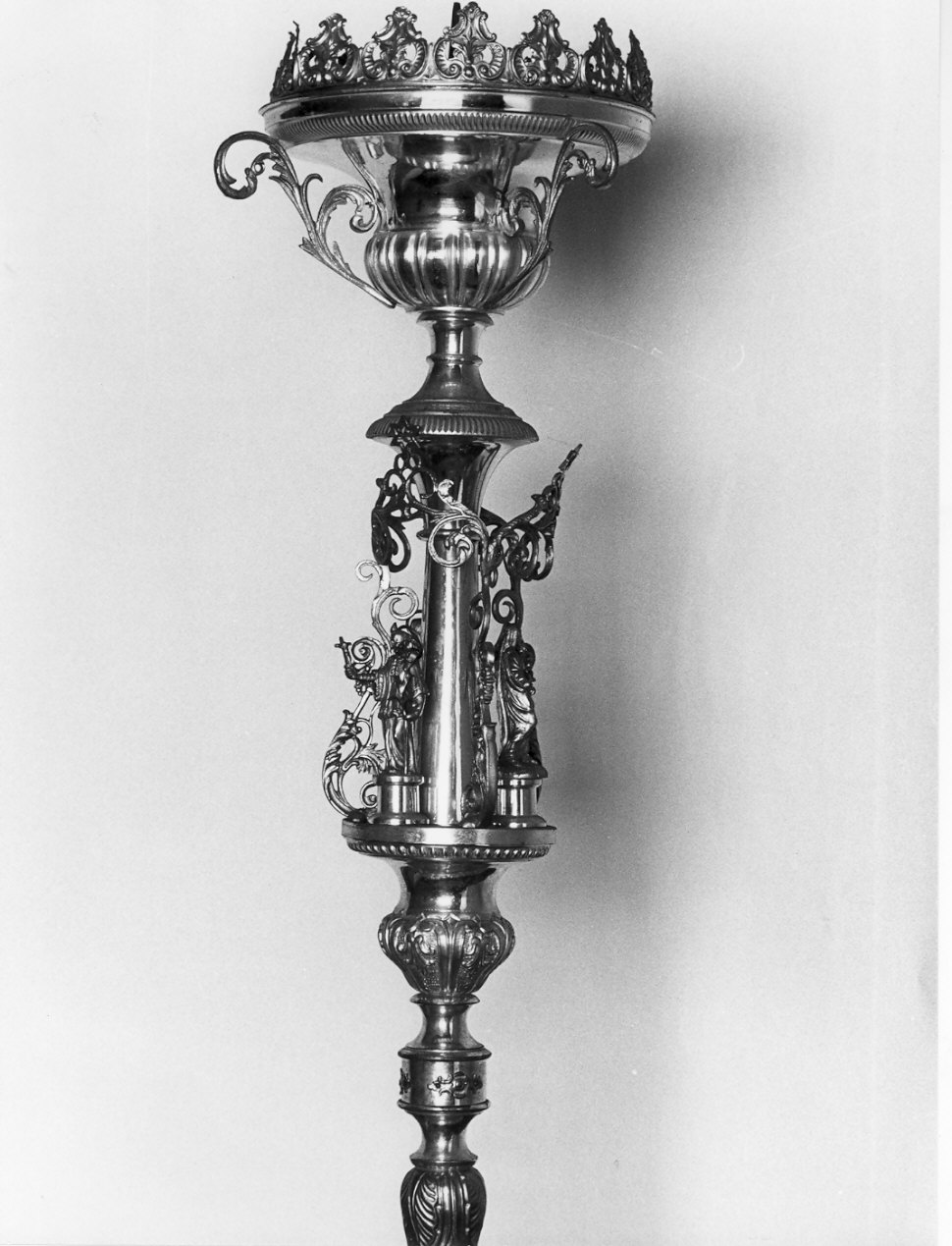 candelabro portatile, serie - bottega lombarda (sec. XIX)