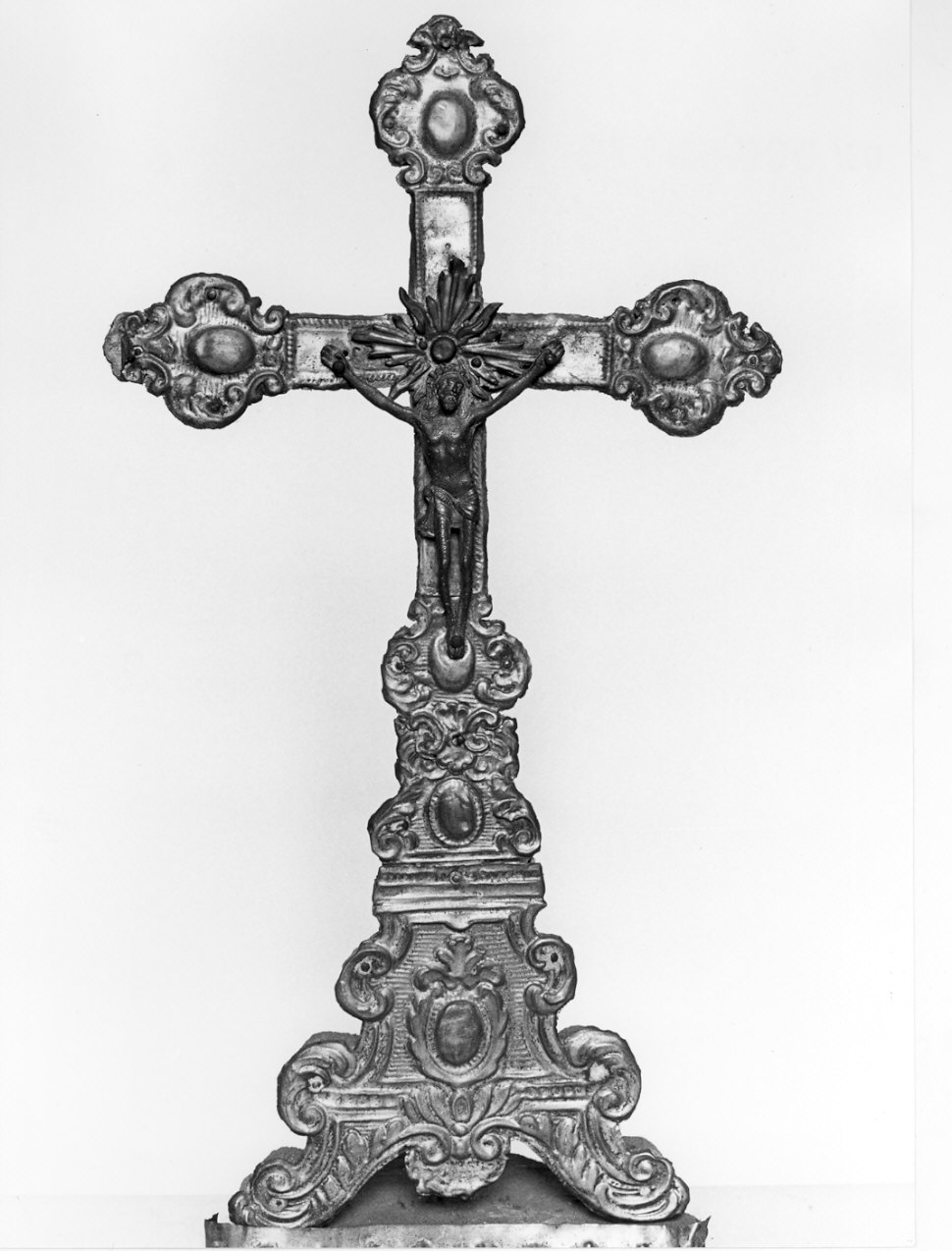 croce d'altare, opera isolata - bottega lombarda (sec. XVIII)