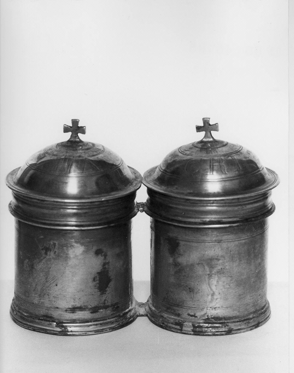 vasetti per oli santi, coppia - bottega lombarda (sec. XIX)