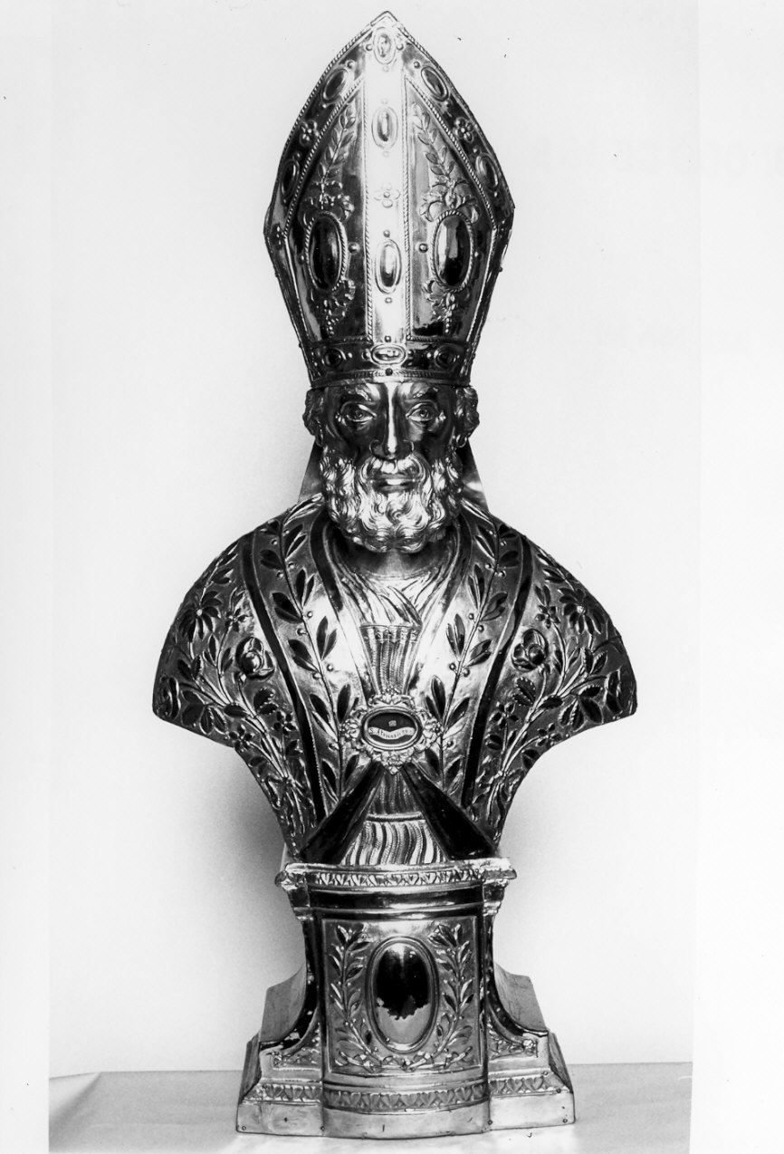 Sant'Atanasio (reliquiario - a busto, opera isolata) - bottega lombarda (inizio sec. XIX)