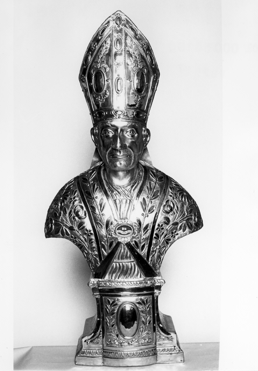 San Carlo Borromeo (reliquiario - a busto, opera isolata) - bottega lombarda (inizio sec. XIX)