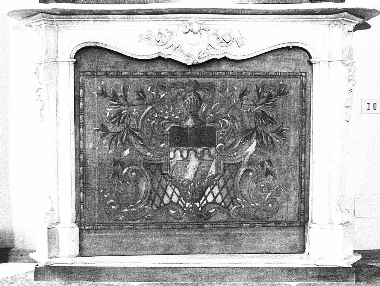 camino, opera isolata - bottega lombarda (sec. XVIII)