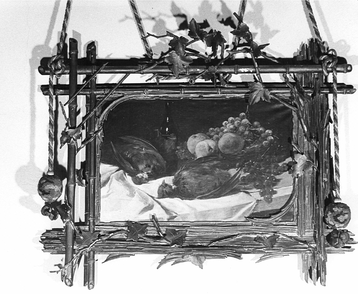 natura morta con cacciagione (dipinto, pendant) - ambito lombardo (fine sec. XIX)