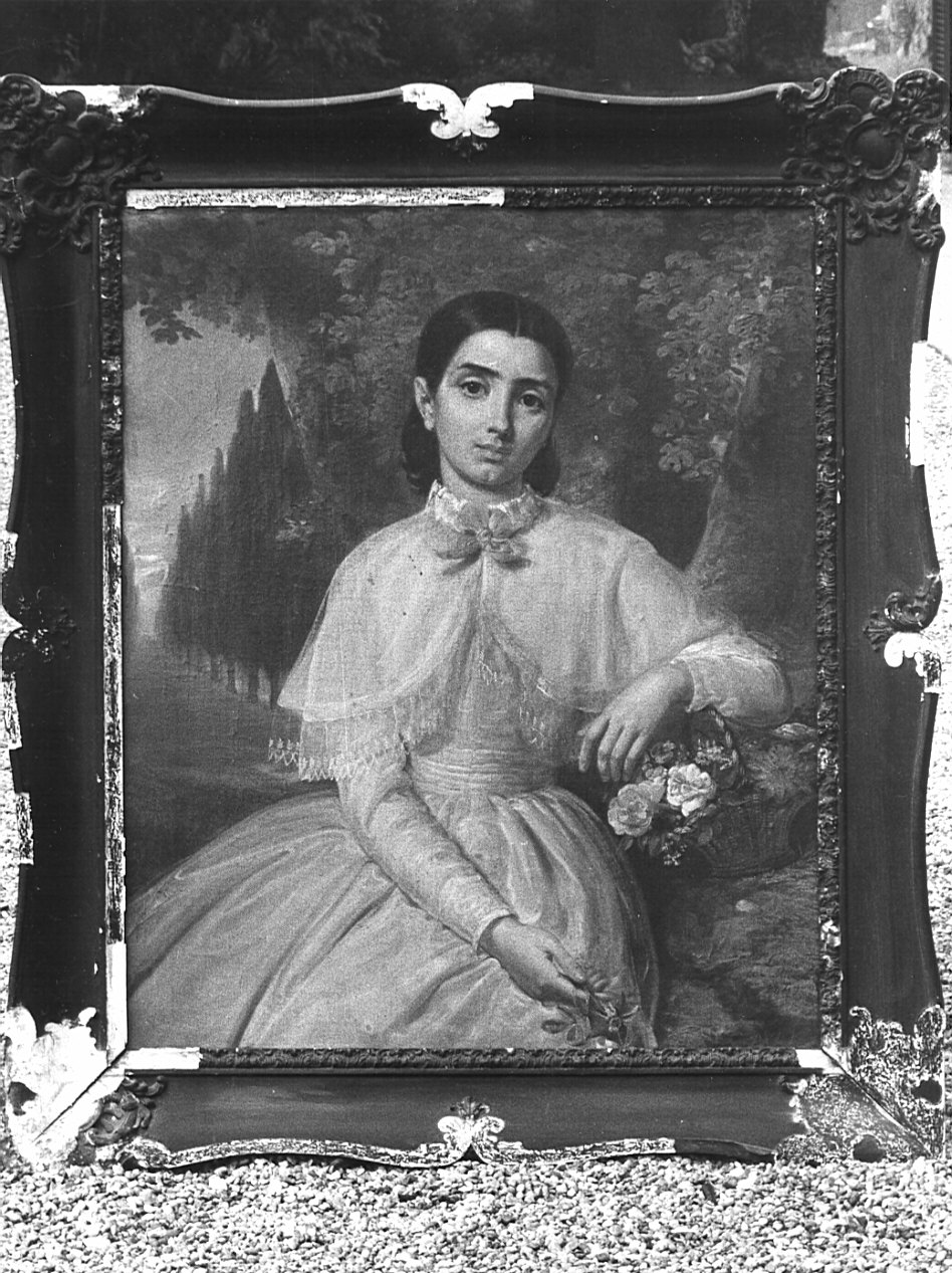 ritratto di donna (dipinto, opera isolata) - bottega lombarda (sec. XIX)