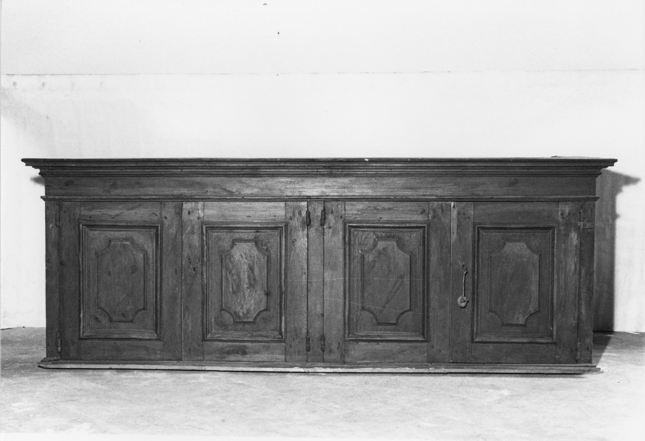 armadio da sacrestia, frammento - bottega lombarda (fine sec. XVIII)